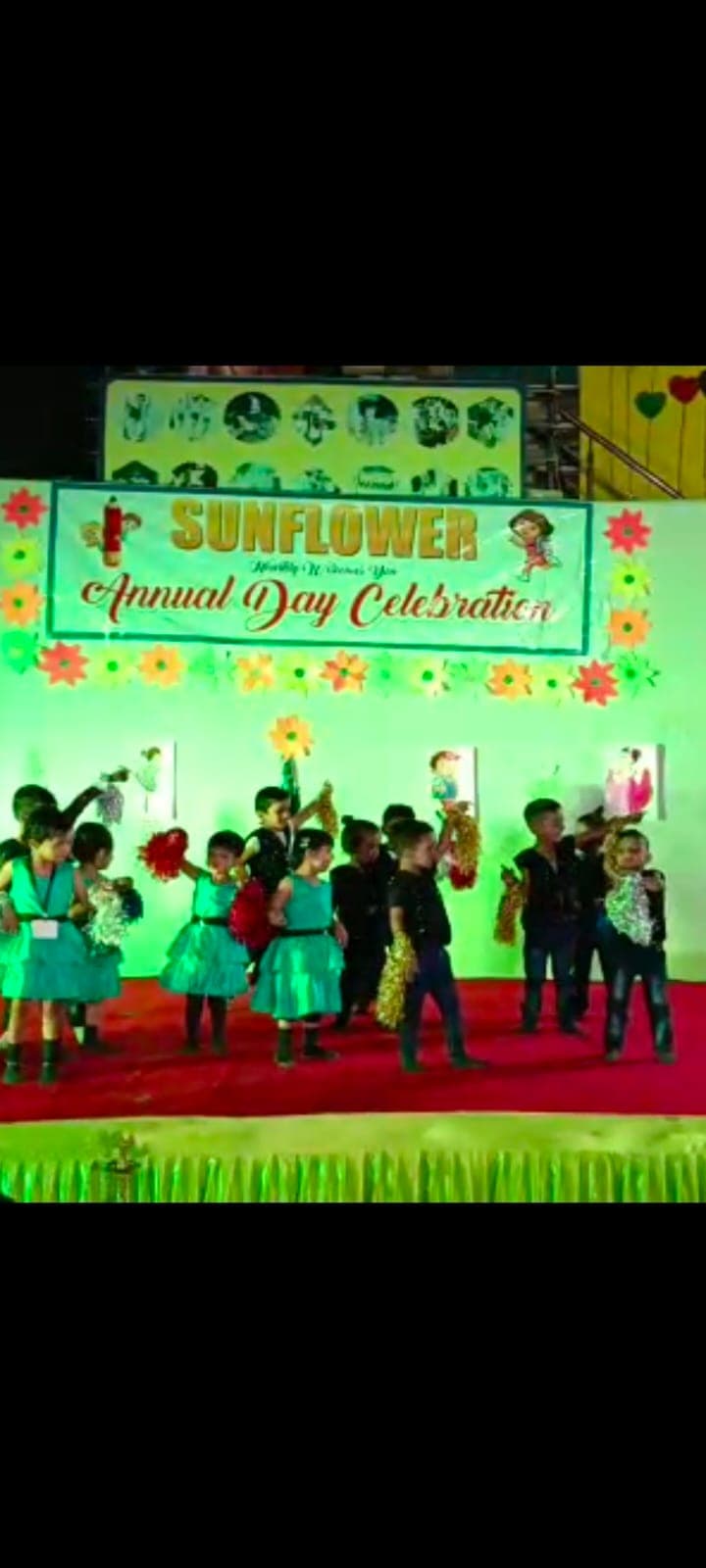 Children dancing at the annual day celebration